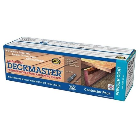 GRABBER CONSTRUCTION Deckmaster Series Hidden Bracket, PowderCoated DMP125-100